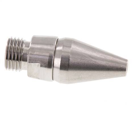 Einstellbare Luftspar-Düse R 1/4"(MT)-Rp 1/8"(FT) 1.4436