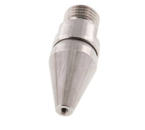 Einstellbare Luftspar-Düse R 1/4"(MT)-Rp 1/8"(FT) 1.4436