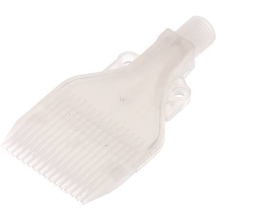Multi-Channel Fan Nozzle 47mm G 1/4" PP FDA-Compliant