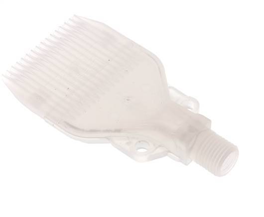 Multi-Channel Fan Nozzle 47mm G 1/4" PP FDA-Compliant