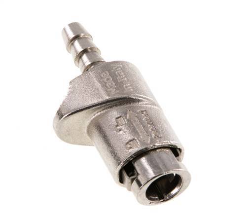 Doppelklauen-Profi-Stecker mit 6 mm Schlauchanschluss