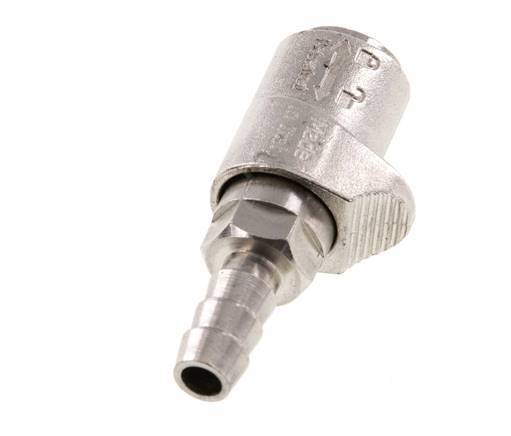 Doppelklauen-Profi-Stecker mit 8 mm Schlauchanschluss