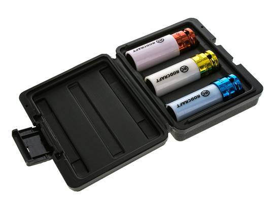 3-teiliger Steckschlüssel-Satz im Kunststoffmagazin 1/2" (12,7 mm)