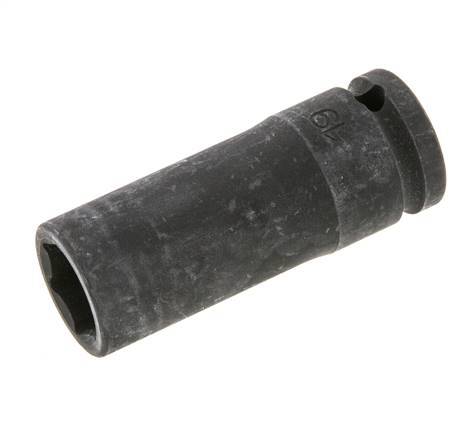 Kraft-Steckschlüssel Größe 19mm Vierkantantrieb 1/2" (12,7 mm)