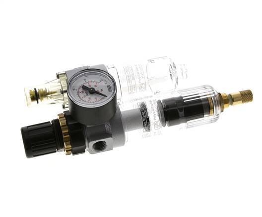FRL 2-Teilig G1/4'' 350l/min 0.5-16.0bar/7-232psi Auto Polycarbonat Standard 0
