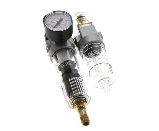 FRL 2-Teilig G1/4'' 350l/min 0.5-16.0bar/7-232psi Auto Polycarbonat Standard 0