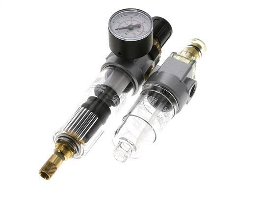 FRL 2-Teilig G1/4'' 350l/min 0.5-16.0bar/7-232psi Auto Polycarbonat Standard 0