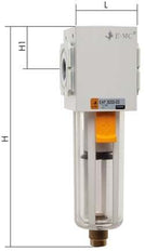 Filter 5microns G3/8'' 2900 l/min Auto Double-Walled Plastic EMC 3A