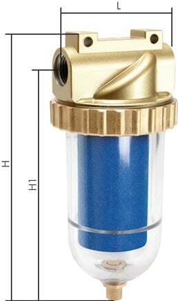 Microfilter 0.01microns G1/2'' 2000 l/min Semi-Auto Polycarbonate Standard 3