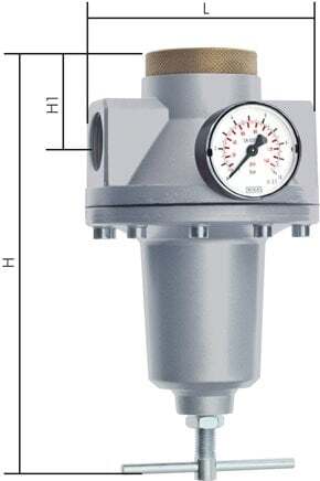 Druckregler G1'' 9500l/min 0.5-10.0bar/7-145psi Zinkdruckguss Standard 5