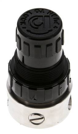 Druckregler G1/4'' 350l/min 1.0-15.0bar/14-218psi Edelstahl/POM Gase Flüssigkeiten