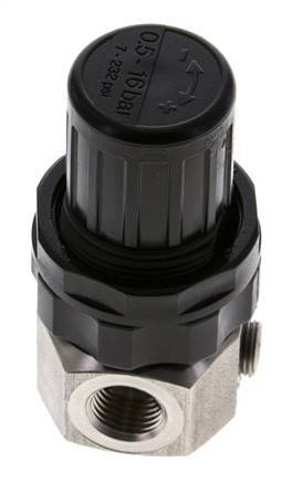Druckregler G1/4'' 320l/min 0.5-16.0bar/7-232psi Edelstahl Gase Flüssigkeiten