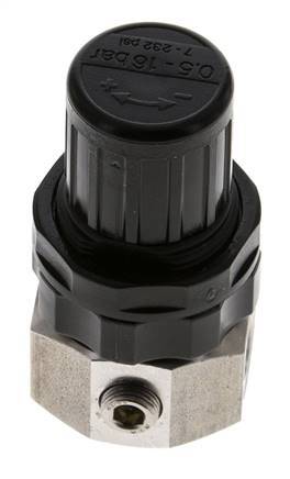 Druckregler G1/4'' 320l/min 0.5-16.0bar/7-232psi Edelstahl Gase Flüssigkeiten
