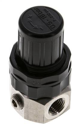 Druckregler G1/4'' 320l/min 0.5-16.0bar/7-232psi Edelstahl Gase Flüssigkeiten