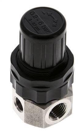 Druckregler G1/4'' 320l/min 0.5-6.0bar/7-87psi Edelstahl Gase Flüssigkeiten