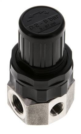 Druckregler G1/4'' 320l/min 0.5-6.0bar/7-87psi Edelstahl Gase Flüssigkeiten