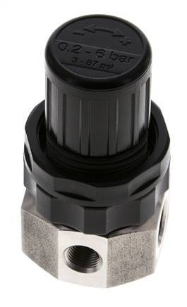 Druckregler G1/4'' 320l/min 0.5-6.0bar/7-87psi Edelstahl Gase Flüssigkeiten
