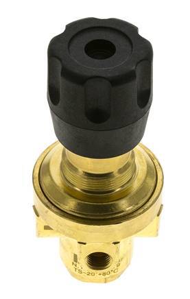 Pressure Regulator G1/4'' 490 l/min 1.0-15.0bar/14-218psi Brass Gases Liquids