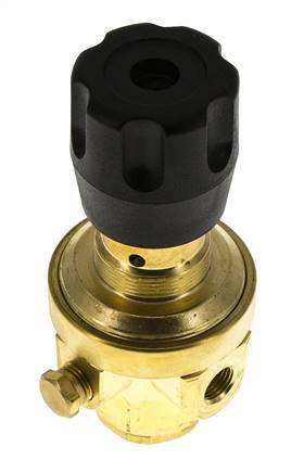 Pressure Regulator G1/4'' 490 l/min 0.2-3.0bar/3-44psi Brass Gases Liquids
