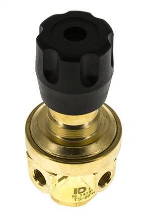 Pressure Regulator G1/4'' 490 l/min 0.2-3.0bar/3-44psi Brass Gases Liquids