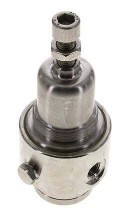 Pressure Regulator G1/4'' 700 l/min 0.2-3.0bar/3-44psi Stainless Steel Gases Liquids