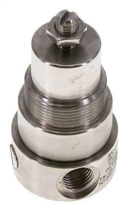 Pressure Regulator G1/4'' 350 l/min 0.5-8.0bar/7-116psi Stainless Steel Gases Liquids