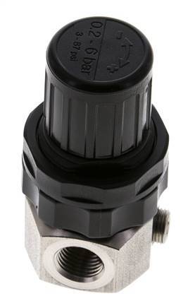 Druckregler G1/4'' 320l/min 0.5-6.0bar/7-87psi Edelstahl