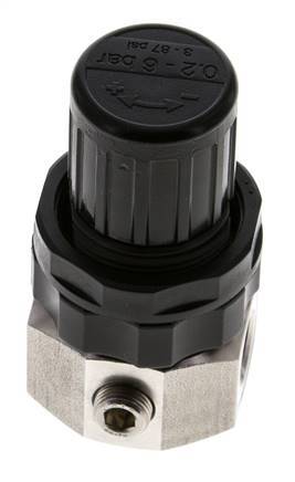 Druckregler G1/4'' 320l/min 0.5-6.0bar/7-87psi Edelstahl