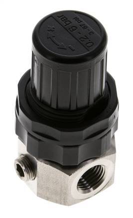 Druckregler G1/4'' 320l/min 0.5-6.0bar/7-87psi Edelstahl