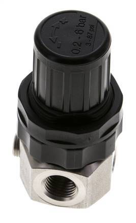Druckregler G1/4'' 320l/min 0.5-6.0bar/7-87psi Edelstahl