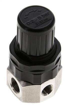 Druckregler G1/4'' 320l/min 0.5-6.0bar/7-87psi Edelstahl