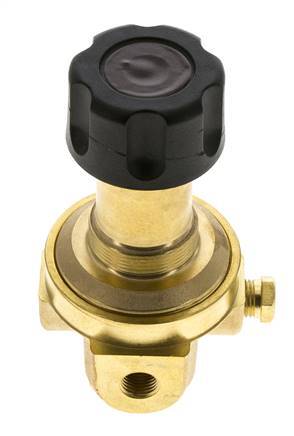 Pressure Regulator G1/4'' 490 l/min 0.5-8.0bar/7-116psi Brass Gases Liquids