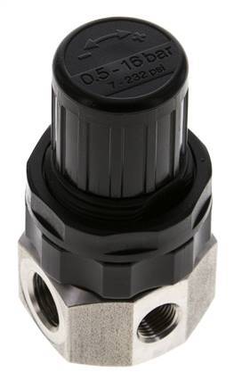 Druckregler G1/4'' 320l/min 0.5-16.0bar/7-232psi Edelstahl