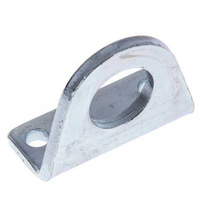 Foot Mount 20 mm 25 mm ISO 6432 Zinc plated steel