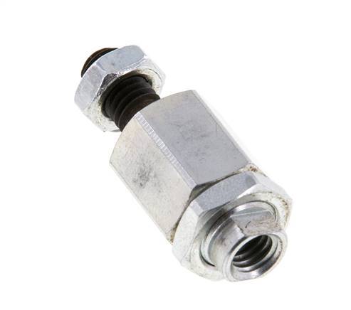 Schwimmende Verbindung M6 für Zylinder Verzinkter Stahl