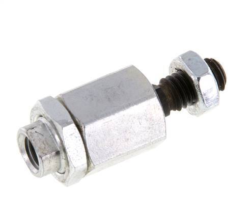 Schwimmende Verbindung M6 für Zylinder Verzinkter Stahl