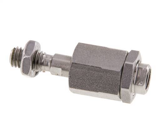 Schwimmende Verbindung M6 für Zylinder Edelstahl 304 (1.4301)