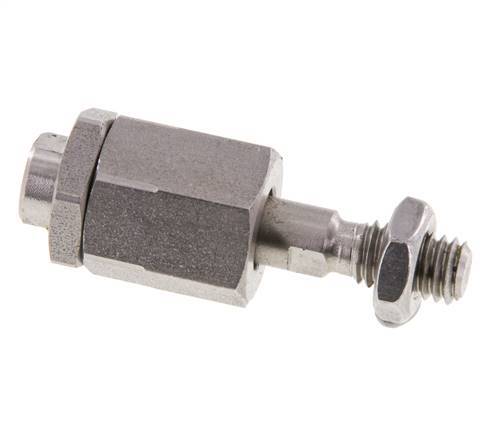 Schwimmende Verbindung M6 für Zylinder Edelstahl 304 (1.4301)