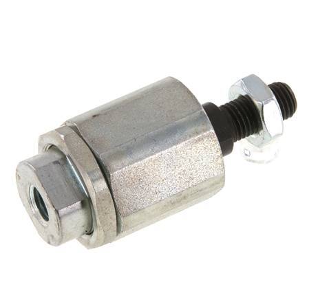 Schwimmende Verbindung M10 x 1,25 für Zylinder Verzinkter Stahl