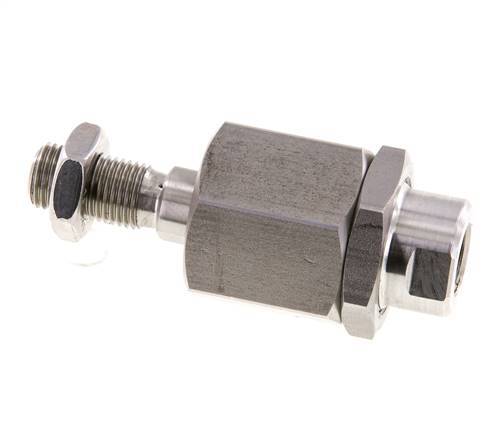 Schwimmende Verbindung M12 x 1,25 für Zylinder Edelstahl 304 (1.4301)