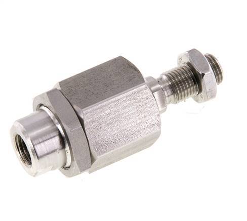 Schwimmende Verbindung M12 x 1,25 für Zylinder Edelstahl 304 (1.4301)