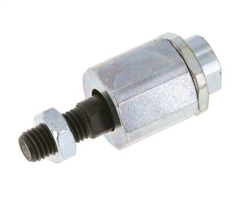Floating Joint M12 for Cylinder Zinc plated steel