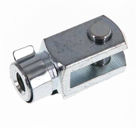 Gabelkopfbolzen M10 x 1,25 Verzinkter Stahl