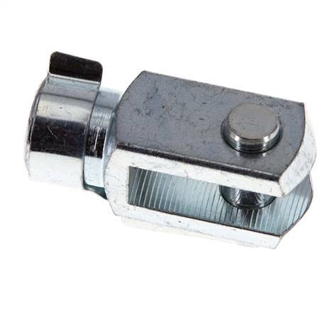 Gabelkopfbolzen M10 x 1,25 Verzinkter Stahl