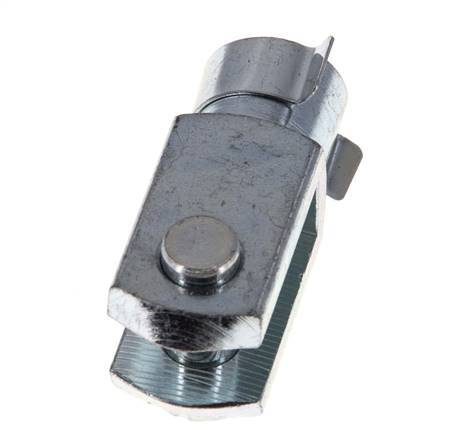 Gabelkopfbolzen M10 x 1,25 Verzinkter Stahl