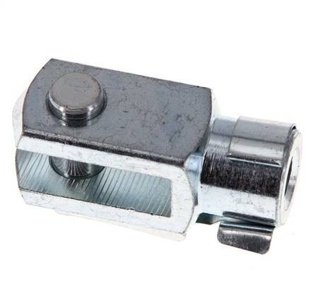 Gabelkopfbolzen M10 x 1,25 Verzinkter Stahl