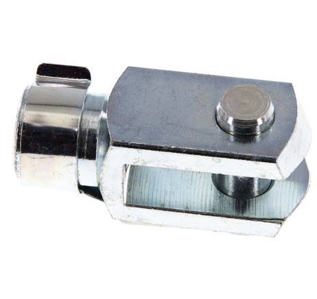 Gabelkopfbolzen M12 x 1,25 Verzinkter Stahl