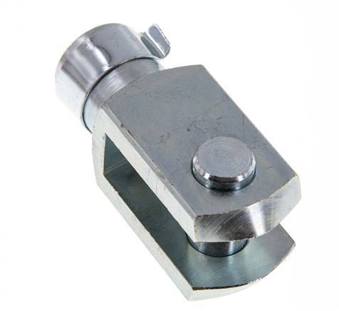 Gabelkopfbolzen M16 x 1,5 Verzinkter Stahl