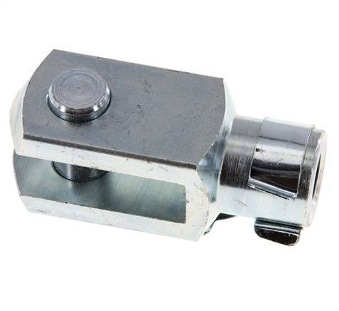 Gabelkopfbolzen M16 x 1,5 Verzinkter Stahl