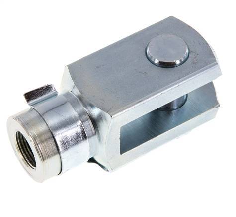 Gabelkopfbolzen M20 x 1,5 Verzinkter Stahl